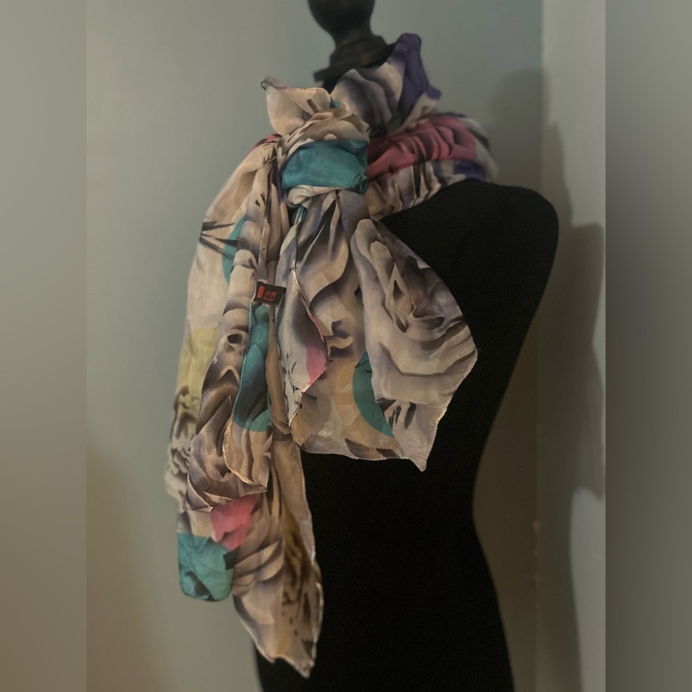 100% SILK ORIENTAL SCARF